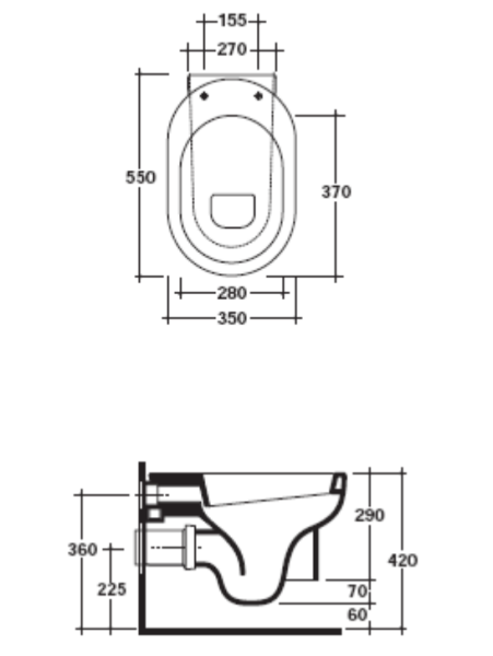 Унитаз подвесной Galassia M2 5245