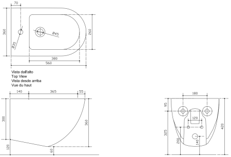 Биде подвесное Galassia Dream 7313